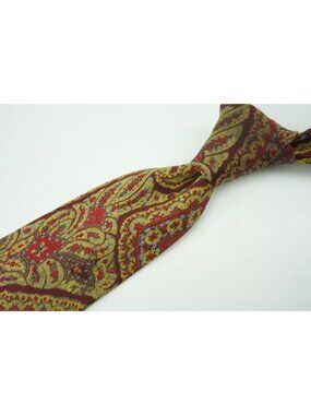 Triminghams All Silk Multicolor Paisley John Comfort Made London Tie